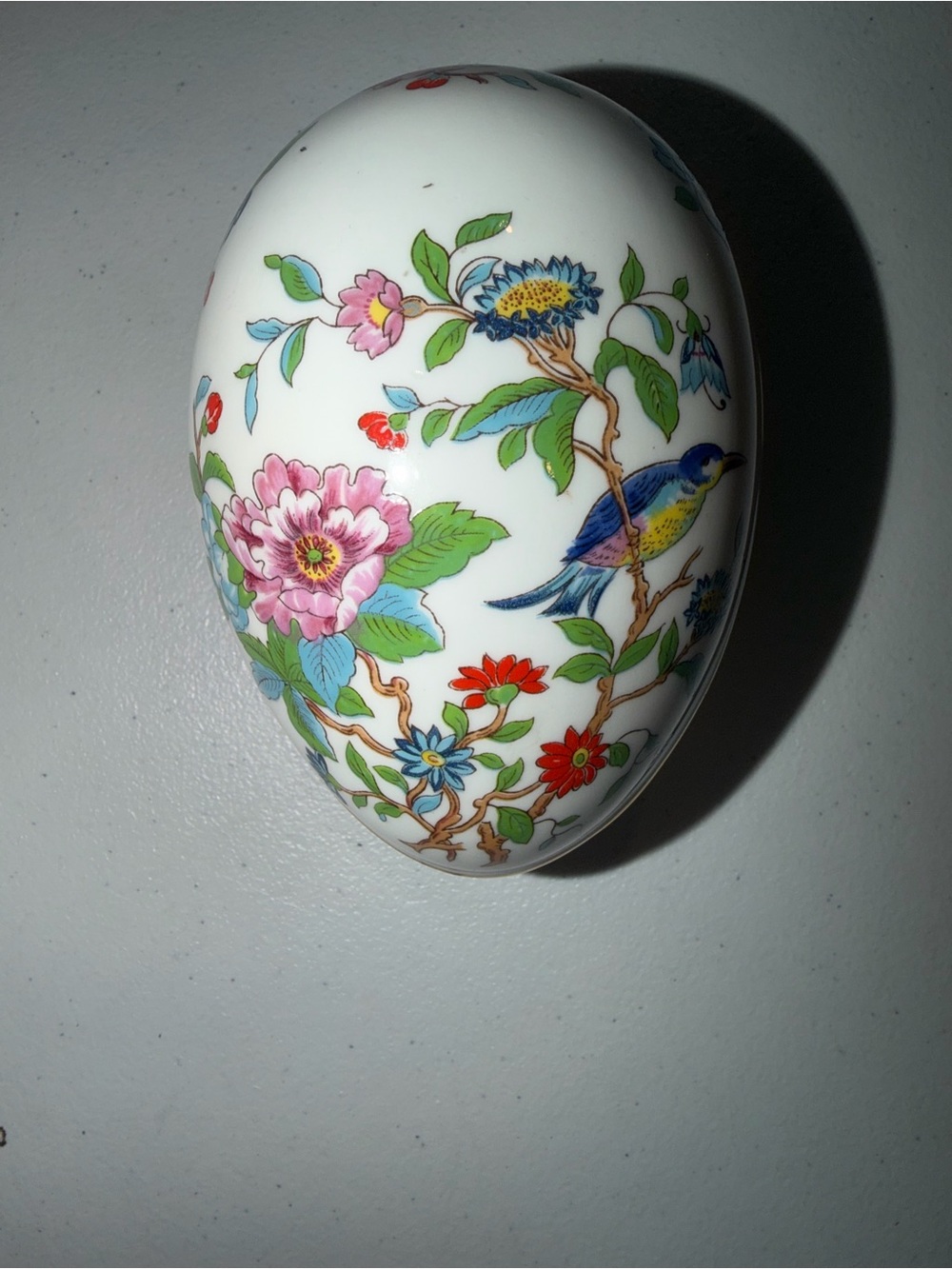 Aynsley Fine Bone China Trinket Box Egg Shaped